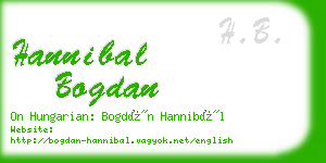 hannibal bogdan business card